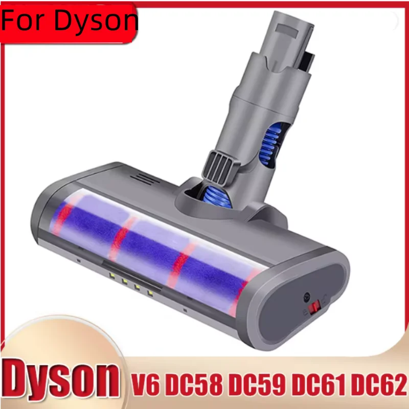 

Motorized Floor Brush Head Tool For Dyson V6 DC58 DC59 DC61 DC62 Vacuum Cleaner Soft Sweeper Roller Head Floor Brush Accessories