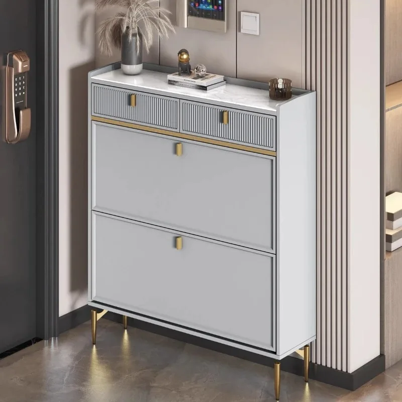 

Interior Organizer Shoes Racks Storage Cabinet White Living Room Shoe Racks Vertical Fashion Gabinete Space Saving Furniture