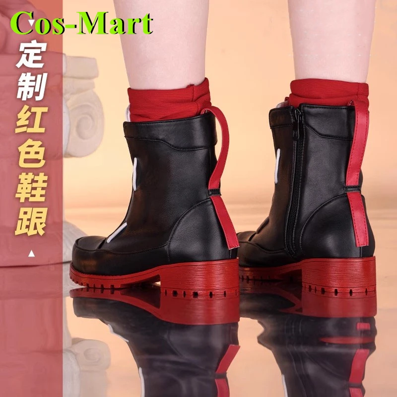 Cos-Mart Game Arknights Exusiai the New Covenant Shoes Cosplay Short boots Role Play Clothing Game Props Shoes