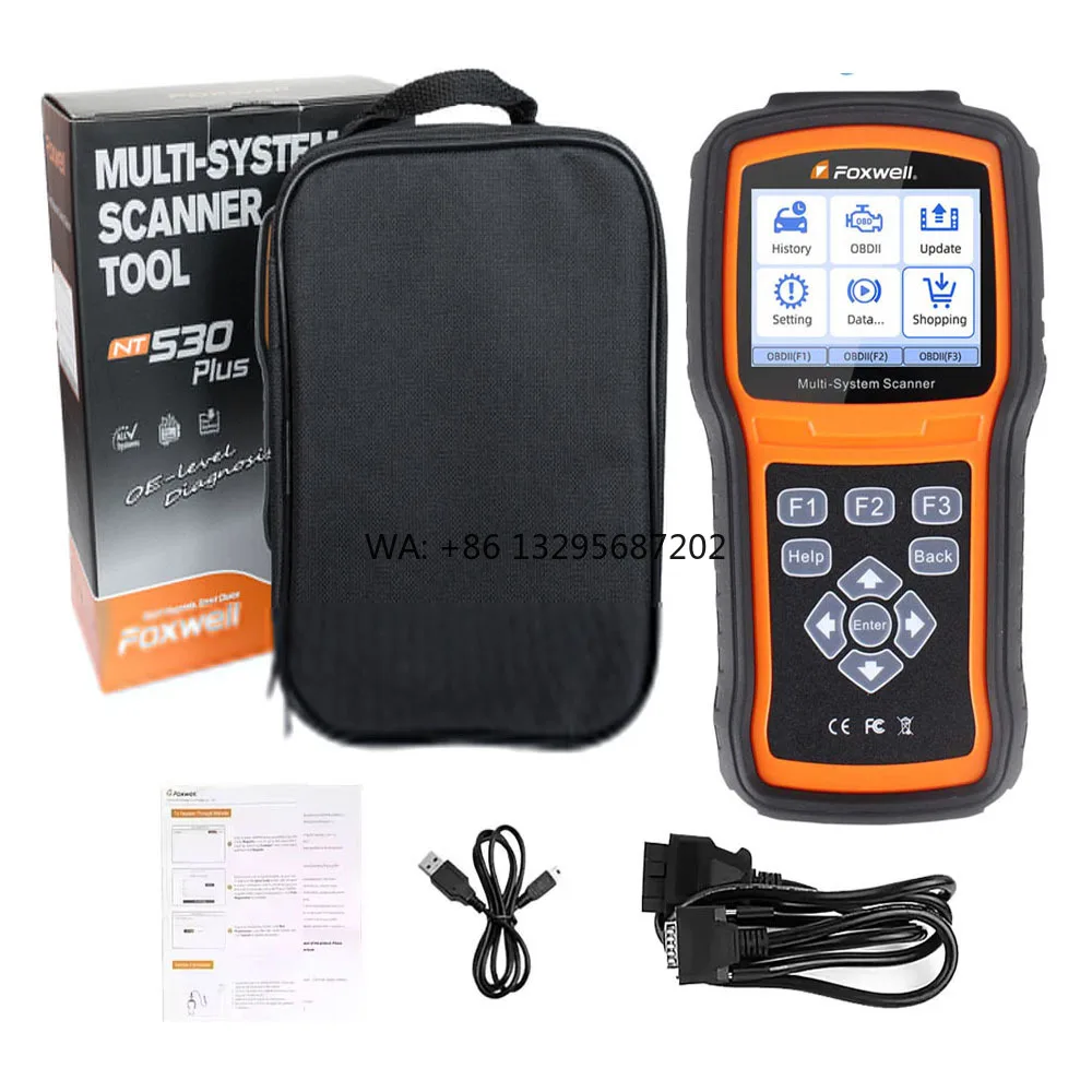 

Foxwell NT530 PLUS WIFI Universal Auto Diagnostic Tools Car obd2 Scanner for Nissan Porsche Ford Bmw Benz Chrysler 1 Software