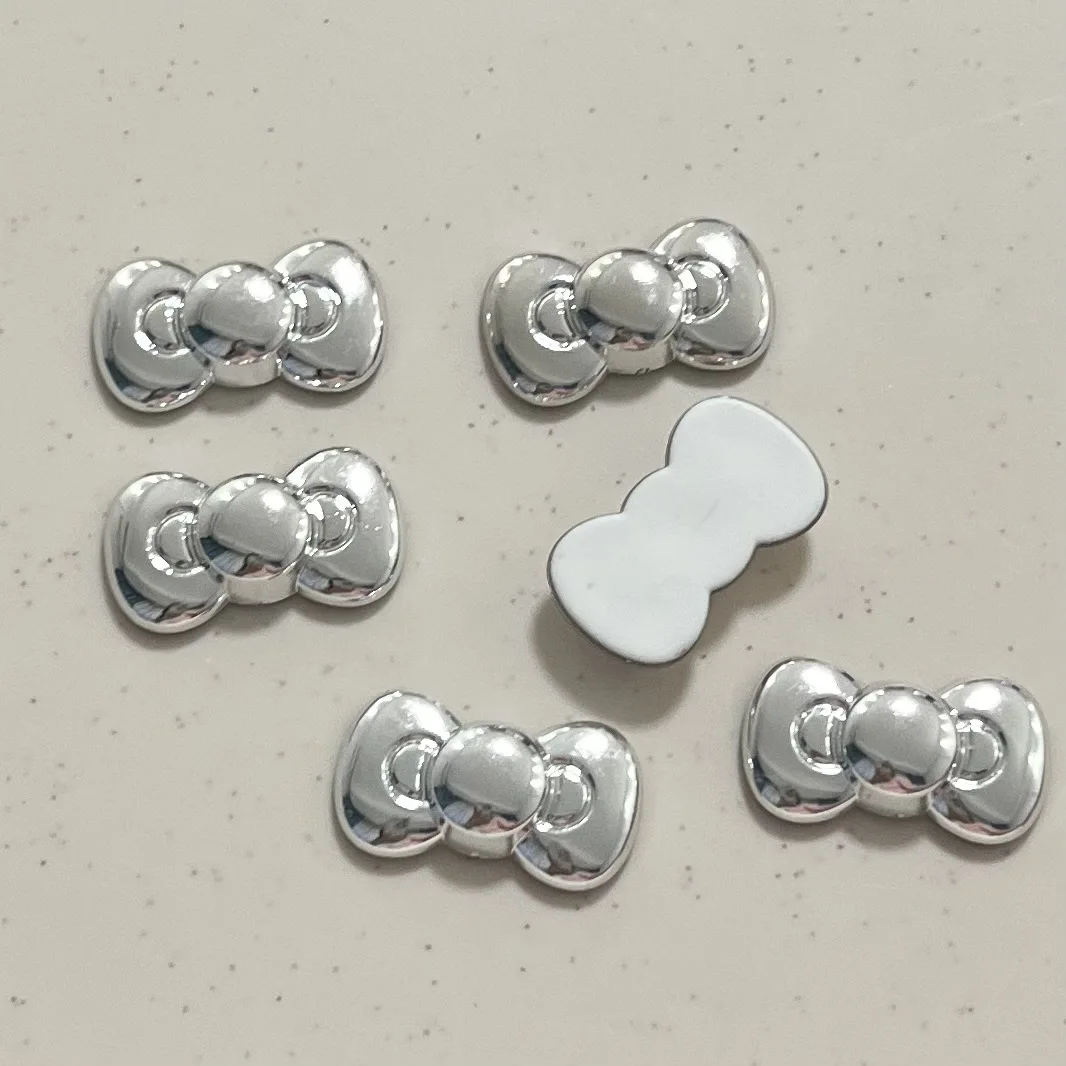 5 stücke Miniso Silber Bogen Cartoon Serie Cartoon Harz Flatback Cabochons DIY Handwerk Materialien Schmuck machen Charms