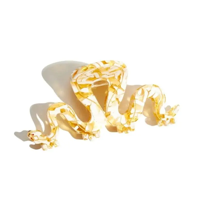 

Large Rare Color Ball Python Hair Claw Clip