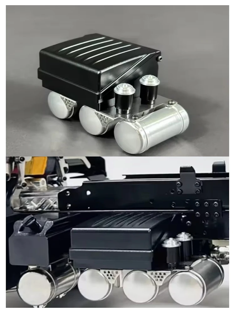 1/14 RC Truck Servo Container Batterij Box Decoratieve Accessoires Voor Tamiya 1/14 Schaal Rc Tractor Truck Kipper Dumper DIY Onderdelen