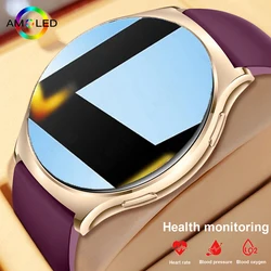 LIGE AMOLED Smart Watch AI Voice Woman Sport Fitness Bluetooth Call braccialetto impermeabile cardiofrequenzimetro per Smartwatch Ladies