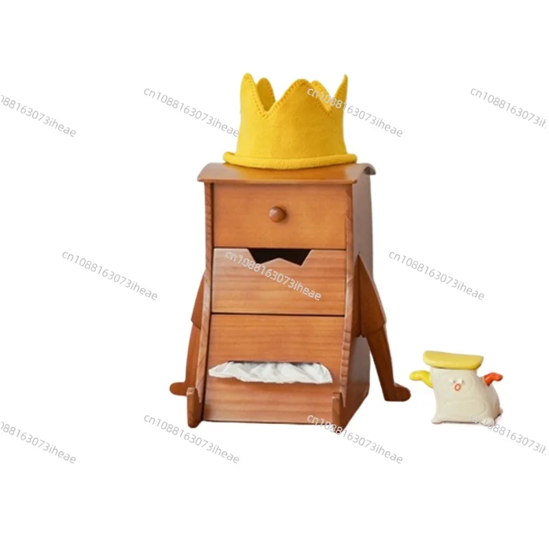 Multi-Layer Wooden Storage Boxes Entrance Storage Box Desktop Drawer Jewelry Box Office Storage Cabinet Drawer File Organizer