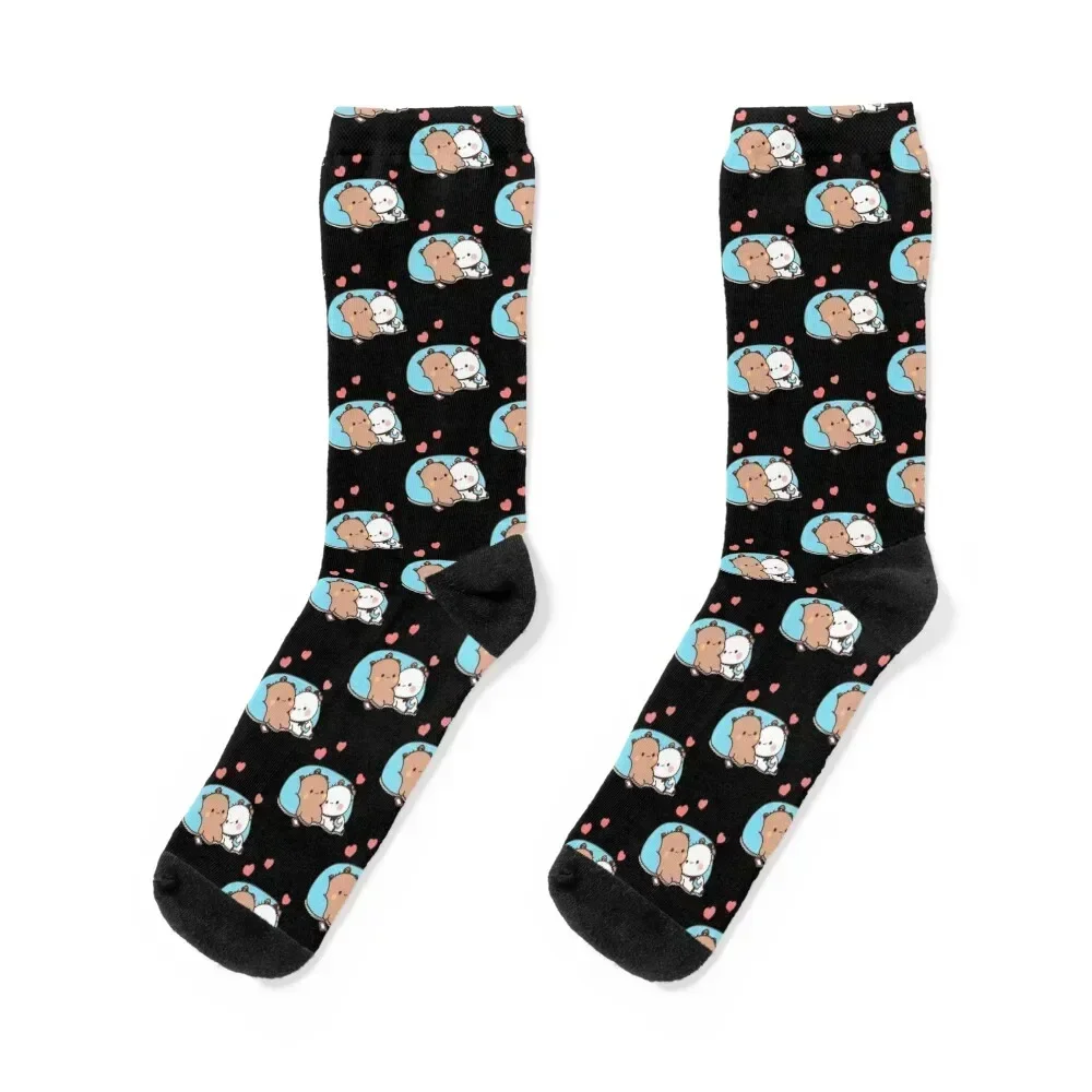 

Bear and Panda Bubu Dudu Balloon Socks warm winter gym cycling Socks For Women Men's