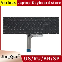 New US Russian Backlight Laptop Keyboard For Msi GE63VR GP73 GS73 GP75 GE73VR Raider RGB 7RF/8RF 8RE 8RF 8SG 8SF 8SE 9SG