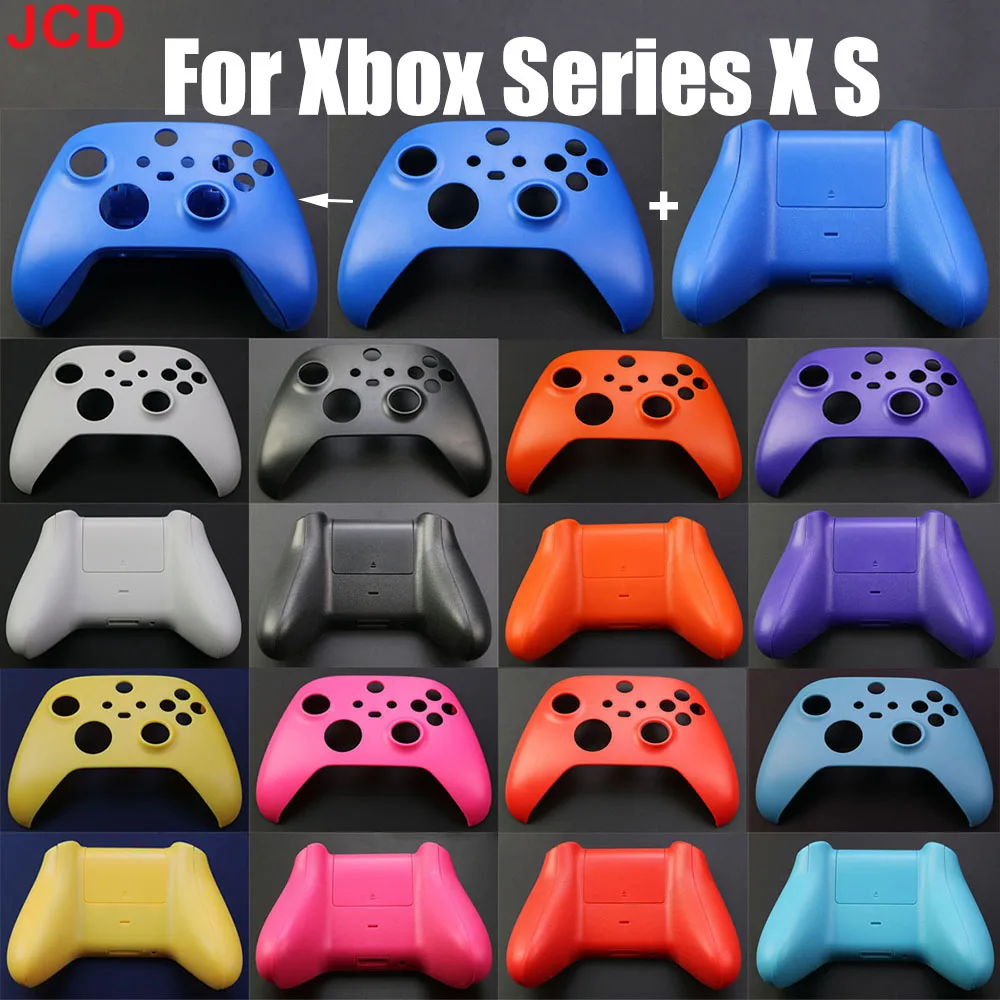 

JCD 1pcs Color DIY Replacement Part Front Faceplate Cover + Back Housing Shell Case For Xbox Series X S Game Controller