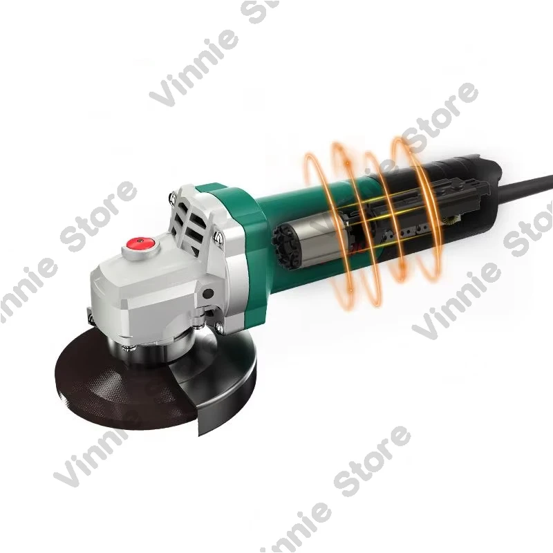 5 Inch 125mm 2100W Brushless Hand Machine Variable Speed Grinder Tools Mini Corded Angle Grinder