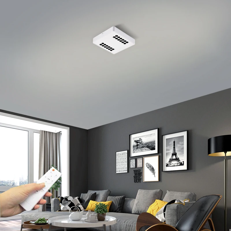 

Ceiling mounted downlight, square, no main light, ultra-thin LED, anti dizziness, simple kitchen cEiling tube spotlight