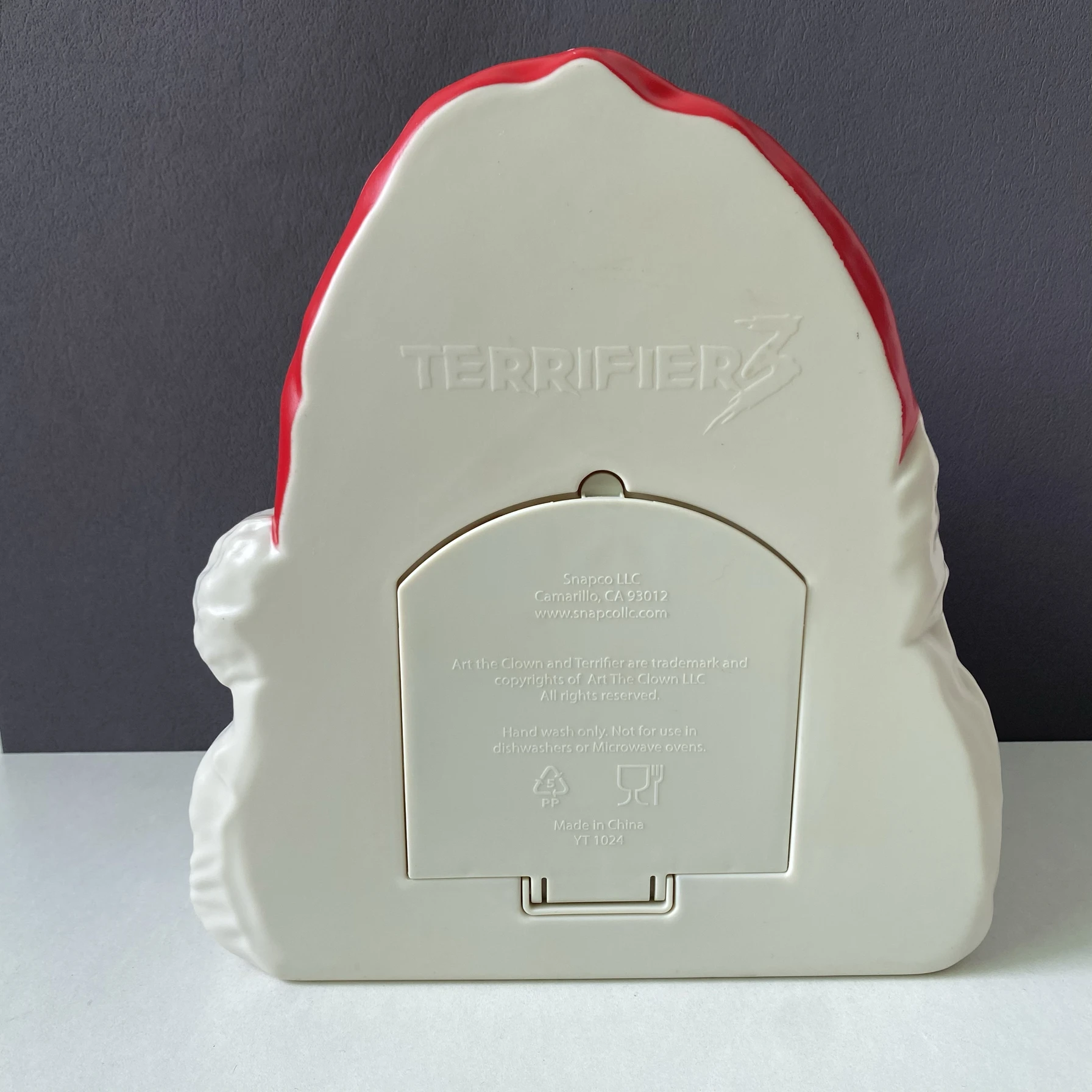 Terrifier 3 سلع فضفاضة أصلية (بدون صندوق) - قناع مهرج رعب لعيد الهالوين وعيد الميلاد وتمثال دلو للتخزين بدون صندوق #5