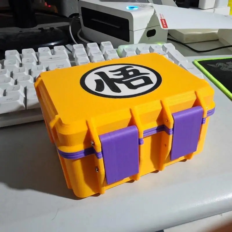 Cartoon Dragon Ball Battery Box Storage Box Dustproof and Waterproof Built-In Divided Cartoon Son Goku Storage Box Gift