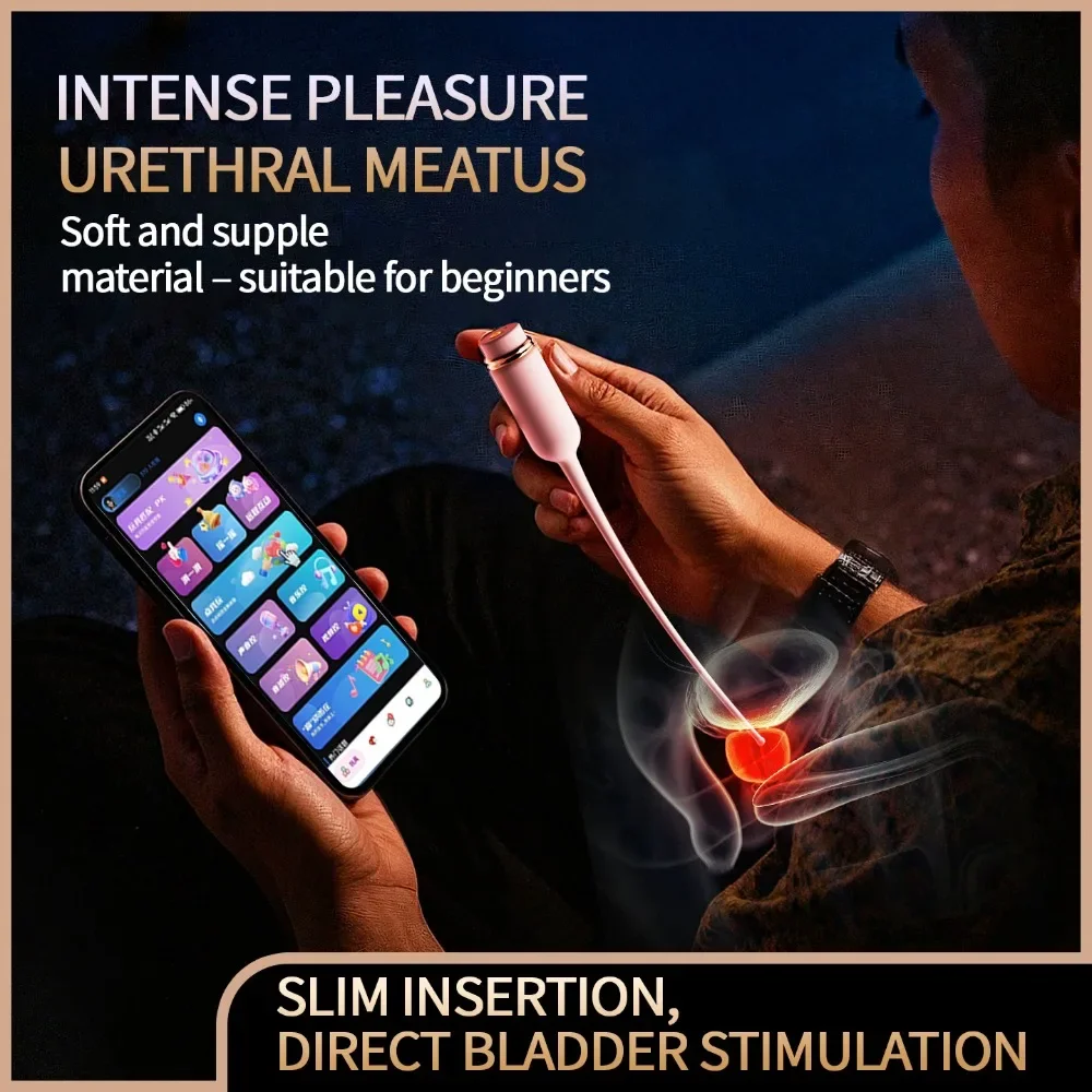 مجرى البول هزاز لعبة استثارة القضيب تدليك محفز الديك الحصان العين قضبان المساعد لعبة البروستاتا محفز للذكور مثلي الجنس الكبار الجنس لعب 18