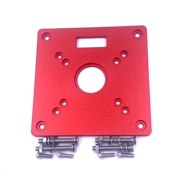 Router Table Insert Plate+Guide Bushings for Woodworking Trimming Machine Router Table Insert Plate Suitable for MAKITA RT0700C