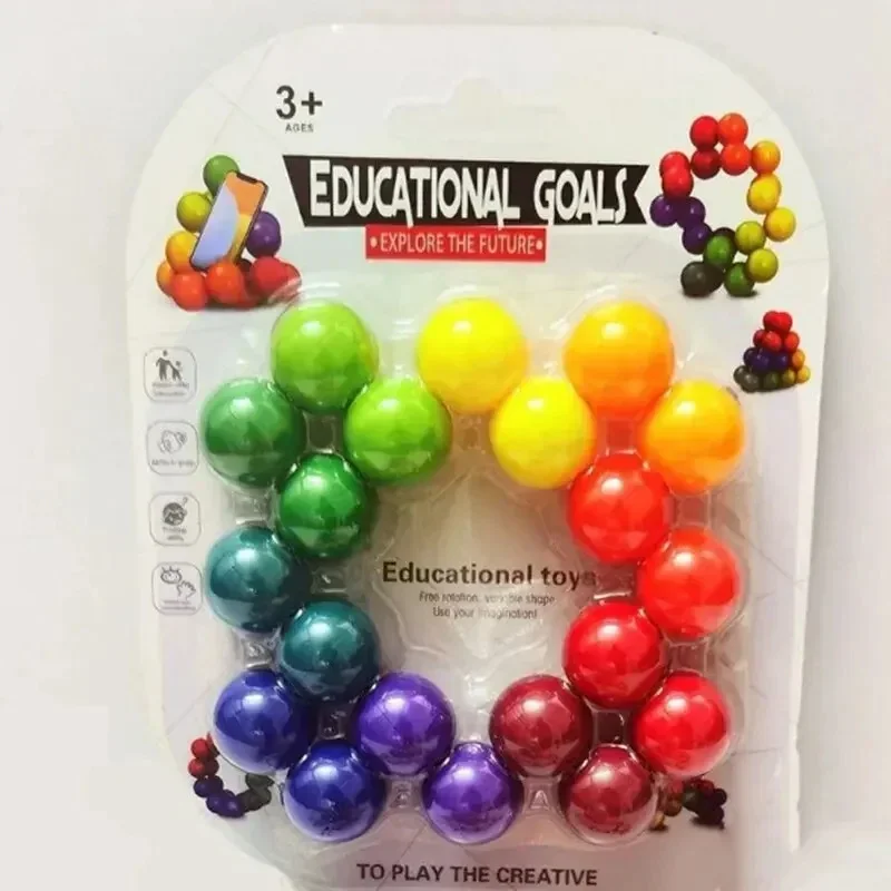 Juguete antiestrés, bola de Color educativa, rompecabezas 3D, juego Montessori, juguete de formas a juego para niños, entrenamiento sensorial, regalo para niños y adultos