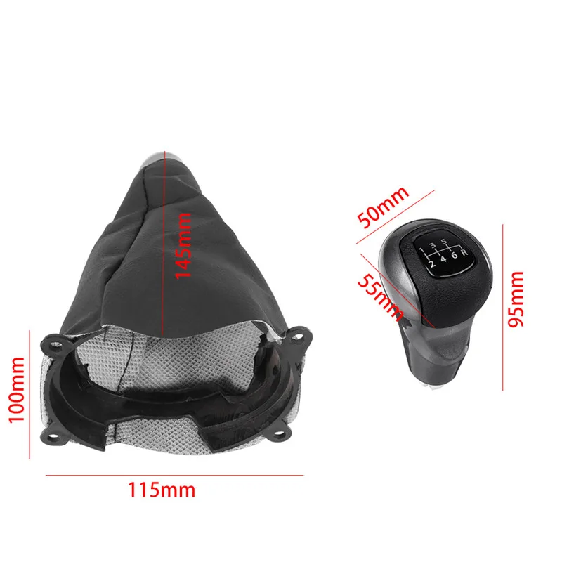 5/6 Speed Vehicle Manual Gear Shifter Lever Change Knob Gaiter Boot For Honda Civic 2006 2007 2008 2009 2010 2011 Car Dust Cover