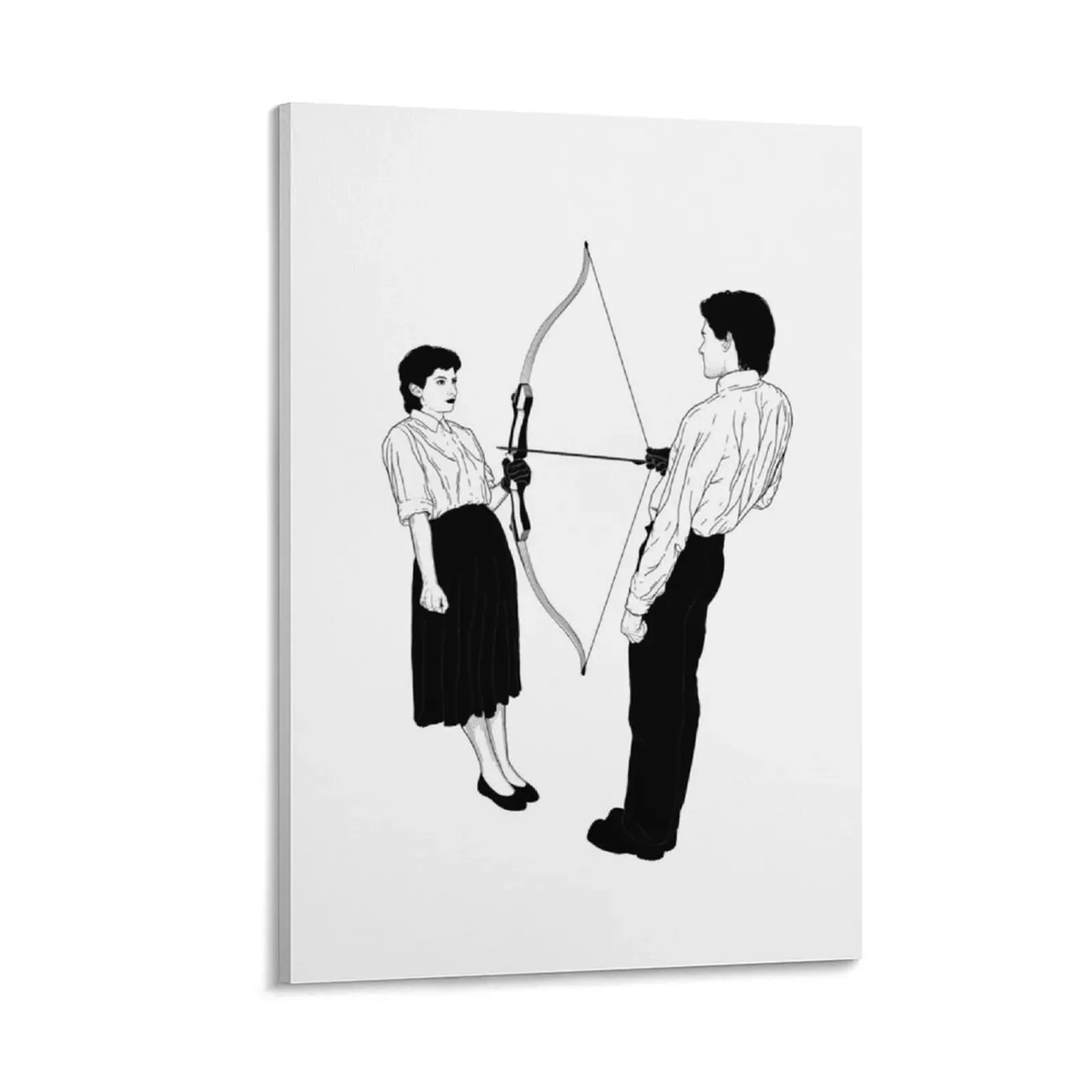 

Marina Abramovic and Ulay Rest Energy Canvas Painting bedroom decor wall art wall decor