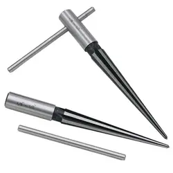 T Handle Reamer, 3-13mm/5-16mm 1：10 Tapered/Fluted, Bridge Pin Hole Reamer Chamfering Open Guitar Woodworker Luthier Tool