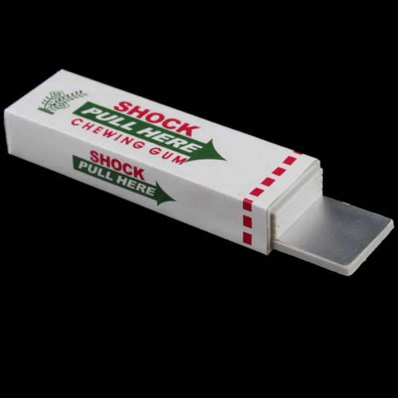Żart Elektryczny Gumka do Żucia z Efektem Prądu Elektrycznego Zabawka Prezent Gadżet Dowcip Śmieszny Podstępny Elektryczny Gumka do Żucia Zabawki Elektryczne z Efektem Prądu Elektrycznego