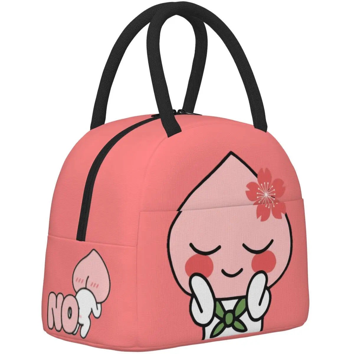 

Милая термоизолированная сумка для ланча Sakura Apeach Merch для пикника, большая емкость Kakao Friends Bento Box, термоохладитель, коробка для еды