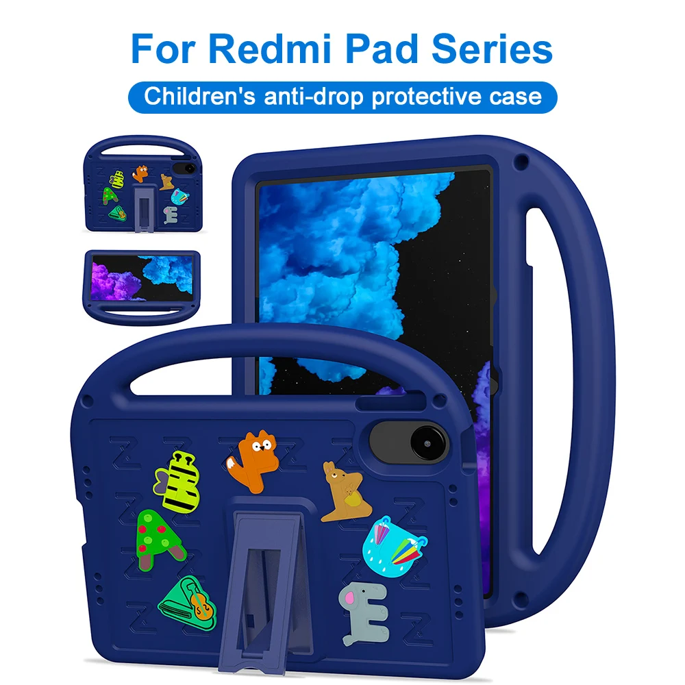 Tablet Case Cartoon For Xiaomi Redmi Pad 2 2025 11in Pro 12.1 SE 8.7 inch EVA New Material Without A Pen Slot For Poco Pad 12.1