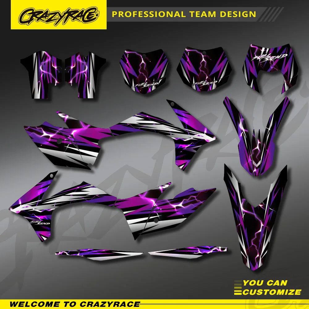 

Motorcycle Stickers New Style Team Graphics Background Decal Kit For KTM 125 200 250 300 350 450 500 XC2011 EXC 2012 Customize