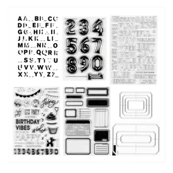 Hot Sell English Words clear stamp cutting die For Scrapbooking Photo Album Decoration Embossing Paper Card Craft  B0060