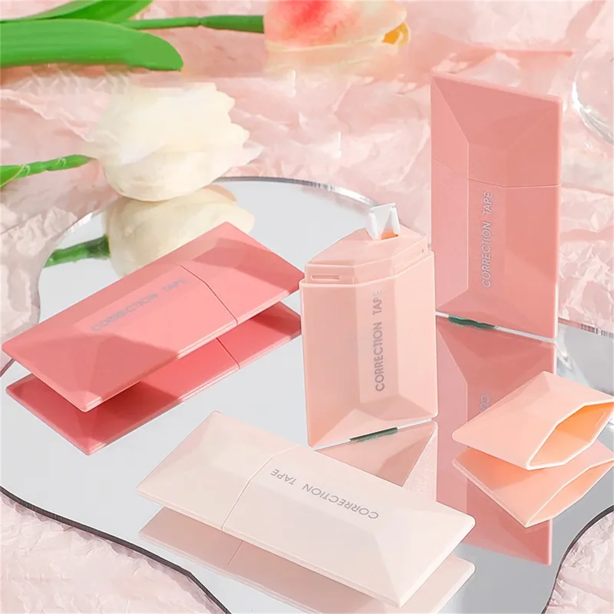 WQN 귀여운 오류 교정 테이프, 학생 오류 지우개 테이프, 펜 유형 학교 사무용품, 창의적인 문구, 팩당 6 개, 5mm * 6m