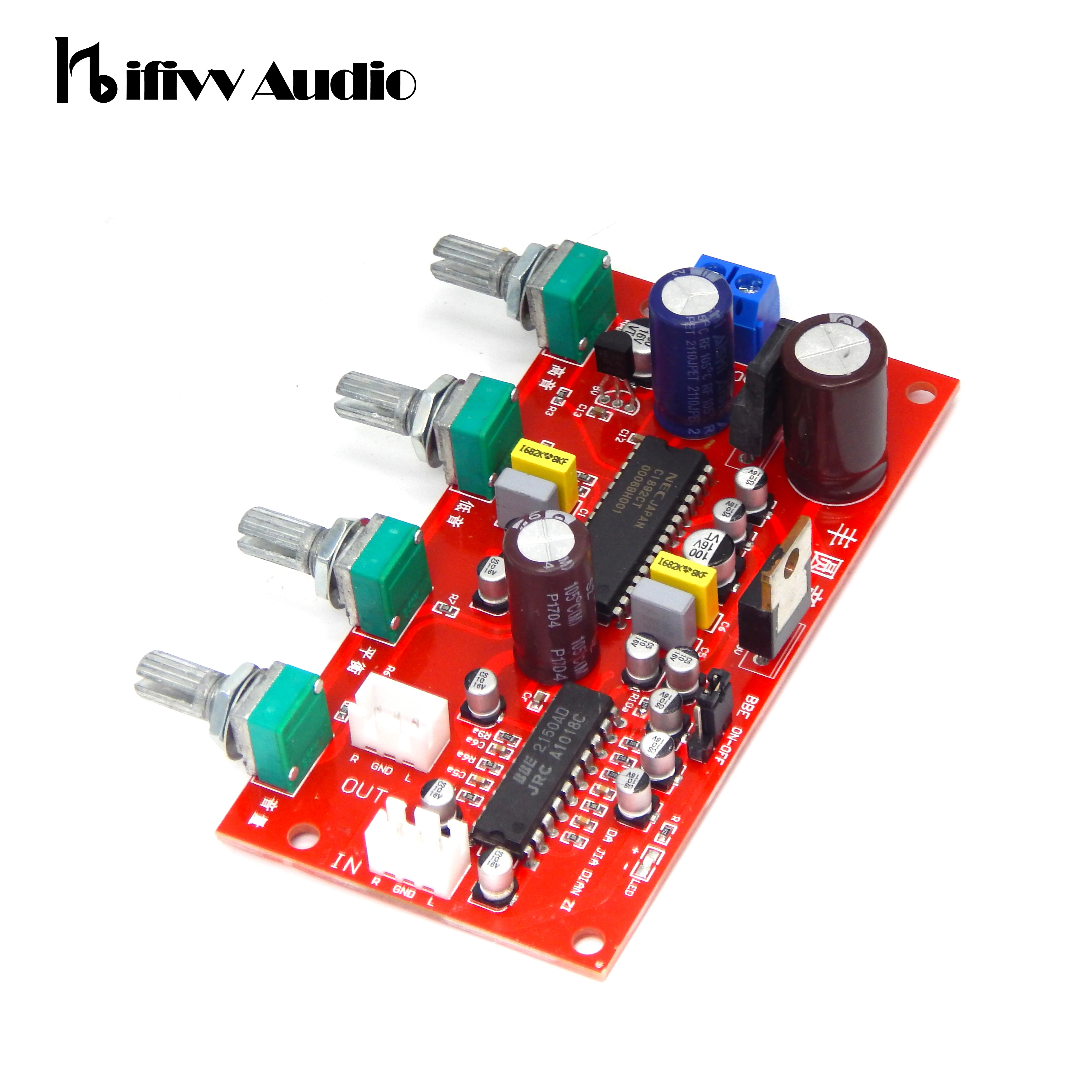 Hifi UPC1892 Stereo Preamp Amplifier Volume Tone Control Board For Diy Amp JRC2150 BBE Preamplifier Treble Balance Bass Module