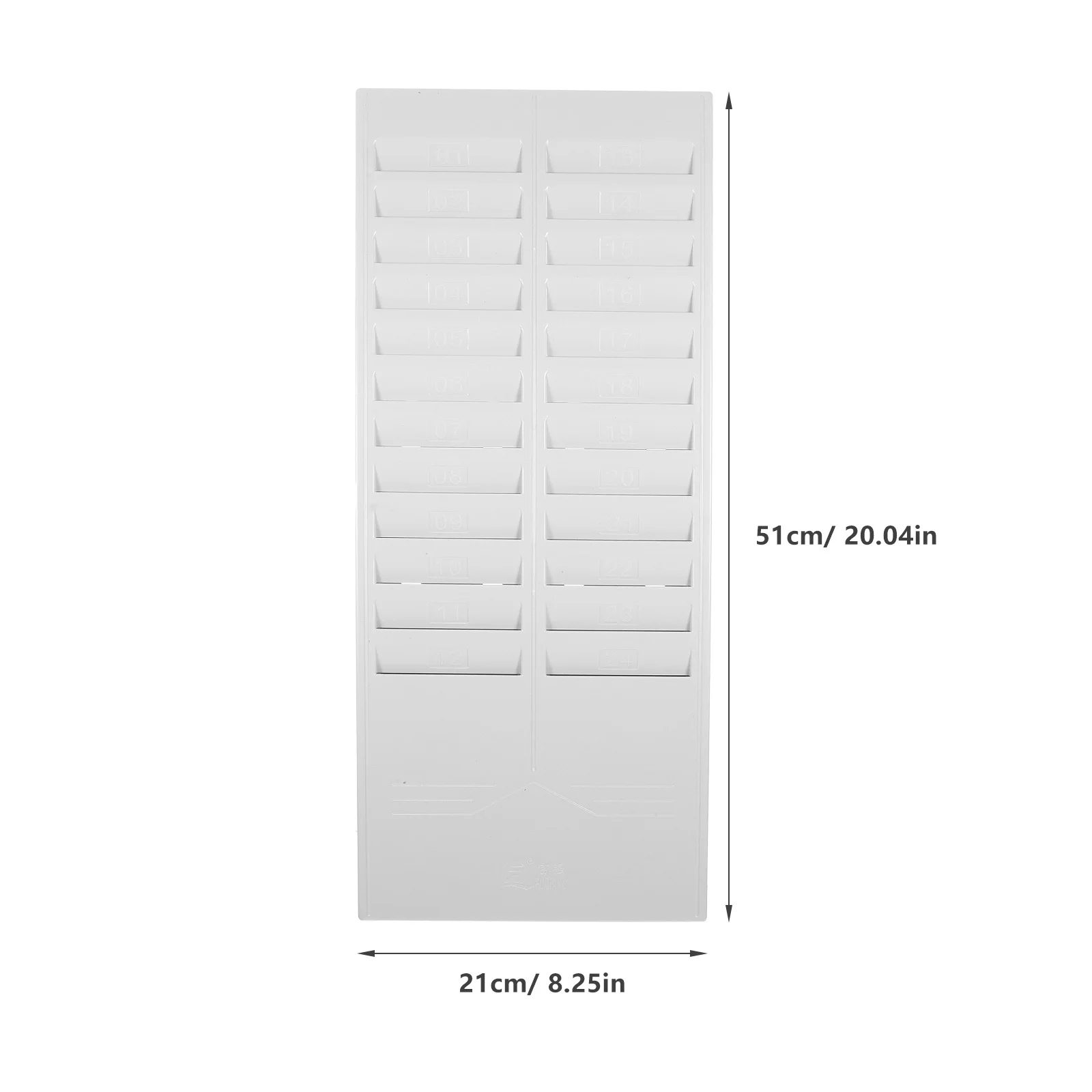 Wall Mounted Attendance Cards Shelf Retractable Time Cardholder Office Document Rack Time Cardholder Cards Holder