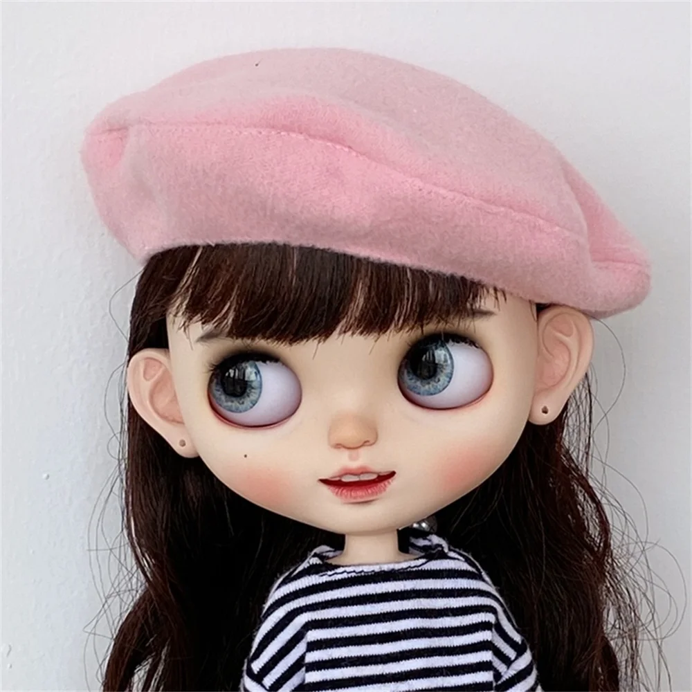 Blyth Doll Beret Knit Hat Fashion Doll Dress Up Accessories DIY Toys Holiday Gift for Girls