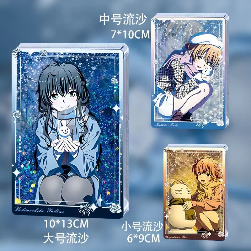 

‌Anime My Teen Romantic Comedy SNAFU‌ Yukino Isshiki Iroha Cosplay Acrylic Quicksand Mahjong Cartoon Stand Brick Gift