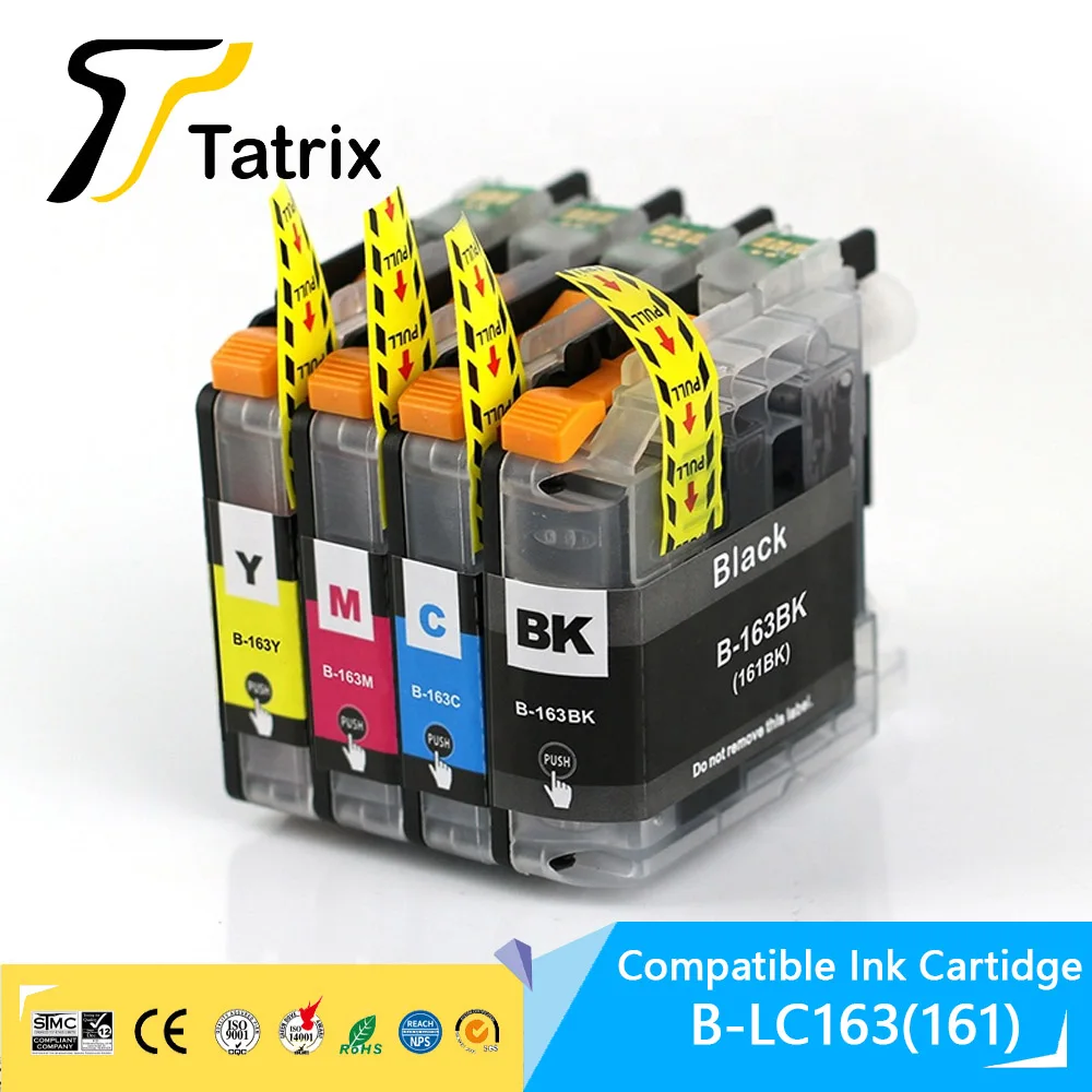 4PK Compatible Ink Cartridge LC161 LC163 For Brother DCP-J152W DCP-J552DW DCP-J752DW MFC-J245 MFC-470DW MFC-650DW J870DW printer