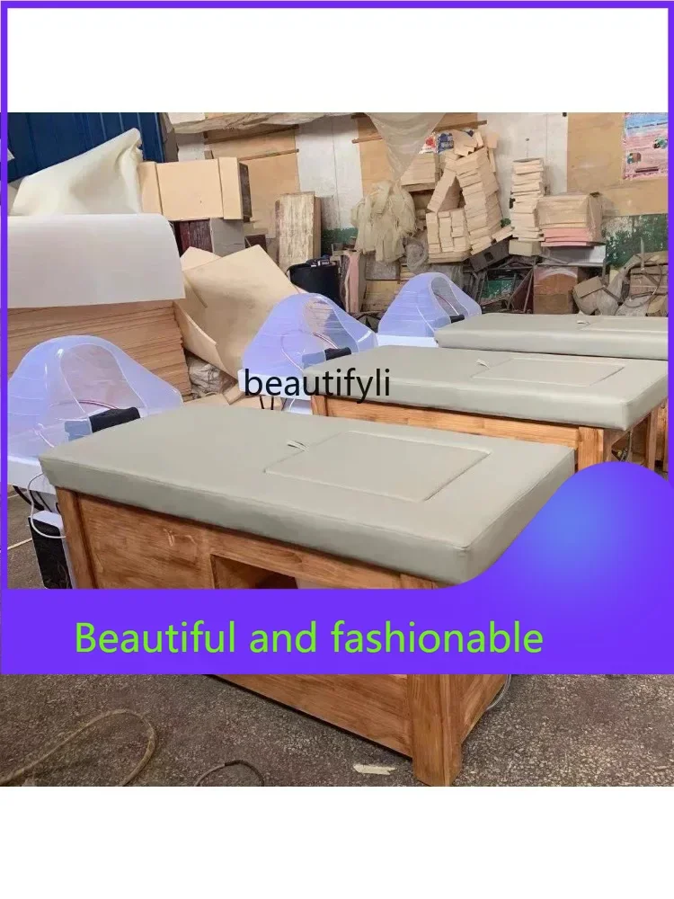 

zGBarber Shop Head Therapy Shampoo Chair Constant Temperature Water Circulation Chinese Medicine Steaming Bed Foot Massage