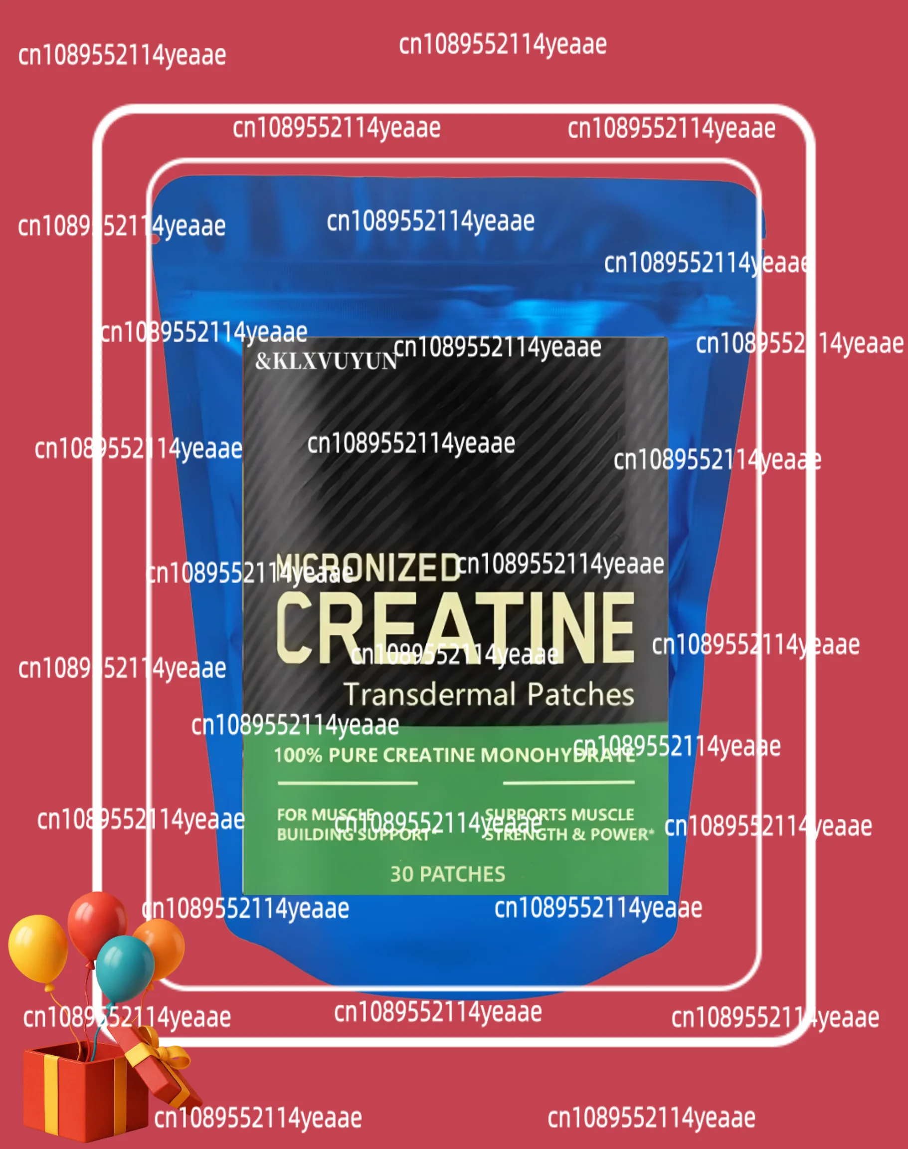 Creatine Monohydrate Transdermal Patches- Support Muscles, Cellular Energy and Cognitive Function - 32 Patches/bag