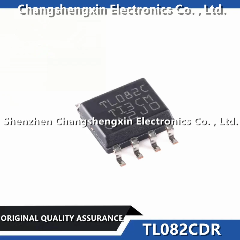 100 Pieces TL082CDR New Original Silk Screen TL082C Dual Channel FET Input Operational Amplifier 8-SOIC 3MHz 13V/us