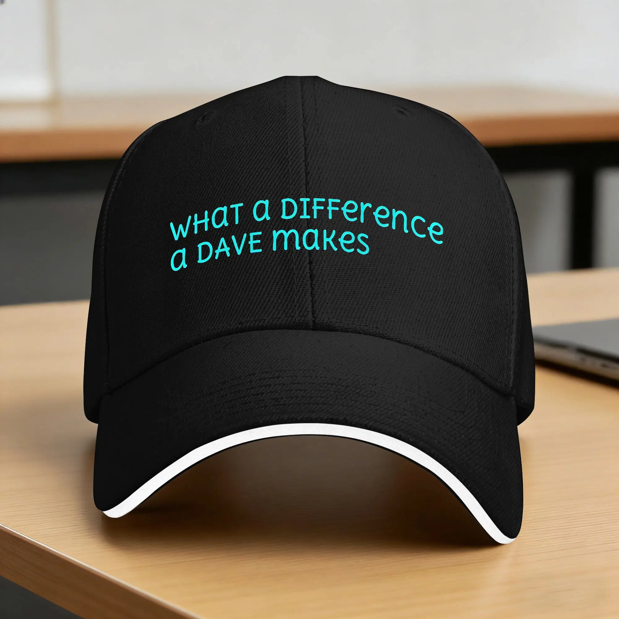 What A Difference A Dave Makes Casual Baseball Cap  Outdoor Gym Trucker Hat Summer Wholesale Female Male Fashion Baseball Caps