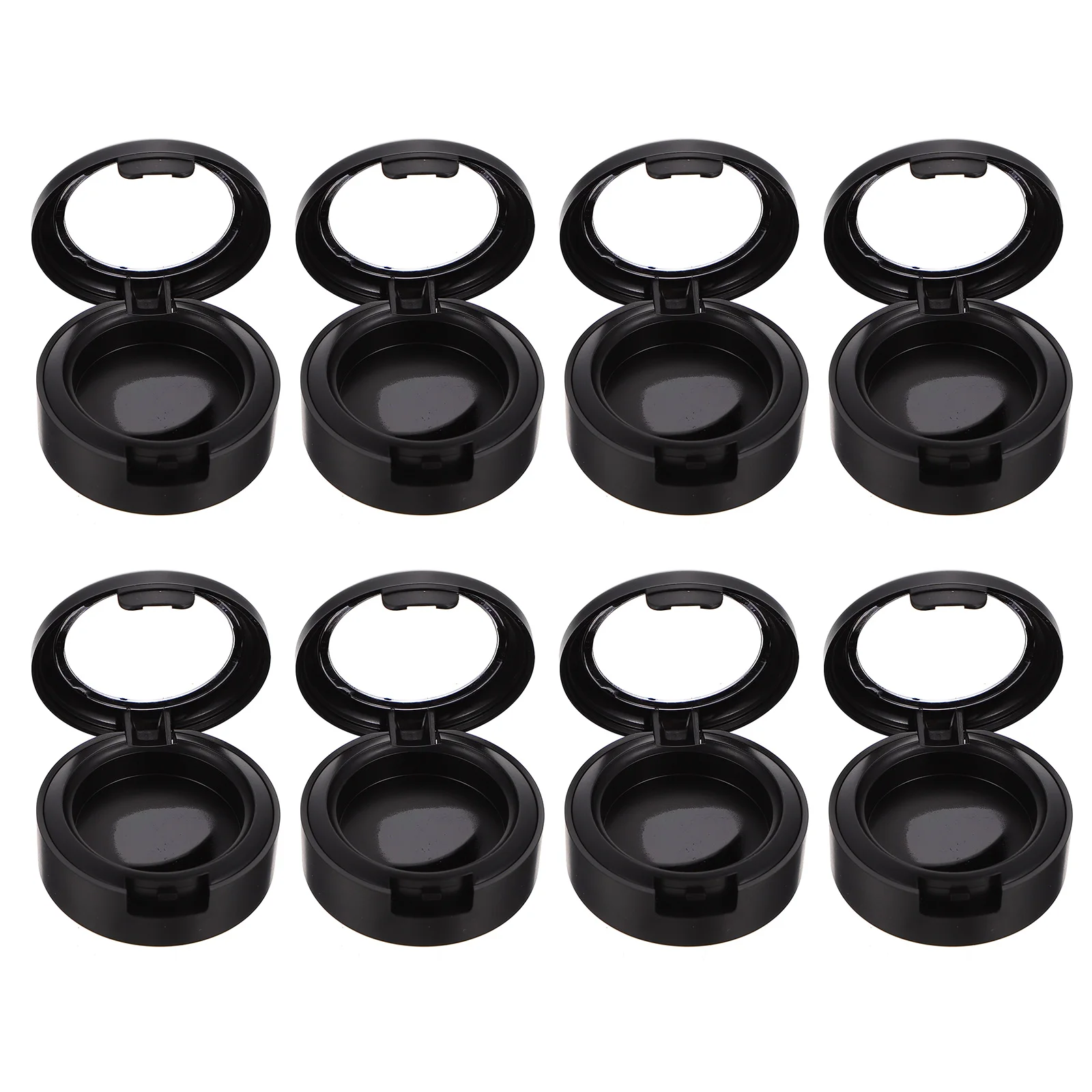 

8pcs Single Color Eyeshadow Box 26mm Diameter Empty Container Travel Makeup ganizer Compact Case for Brush Storage