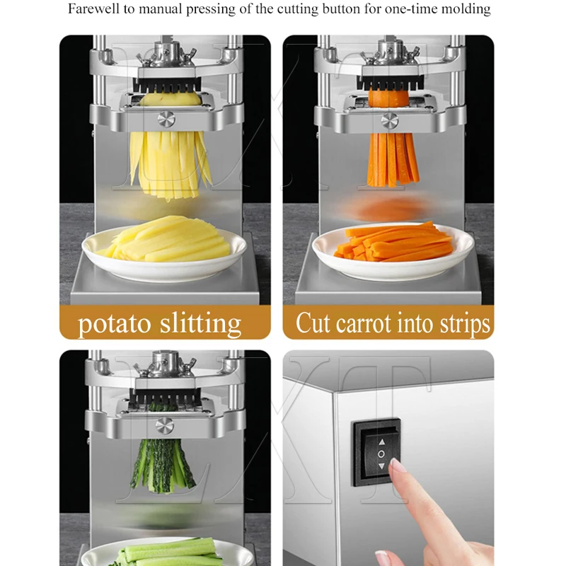 

Electric Potato Chips Cutter Stainless Steel Fruit Stall Fresh Orange Squeezer Commercial Juicer