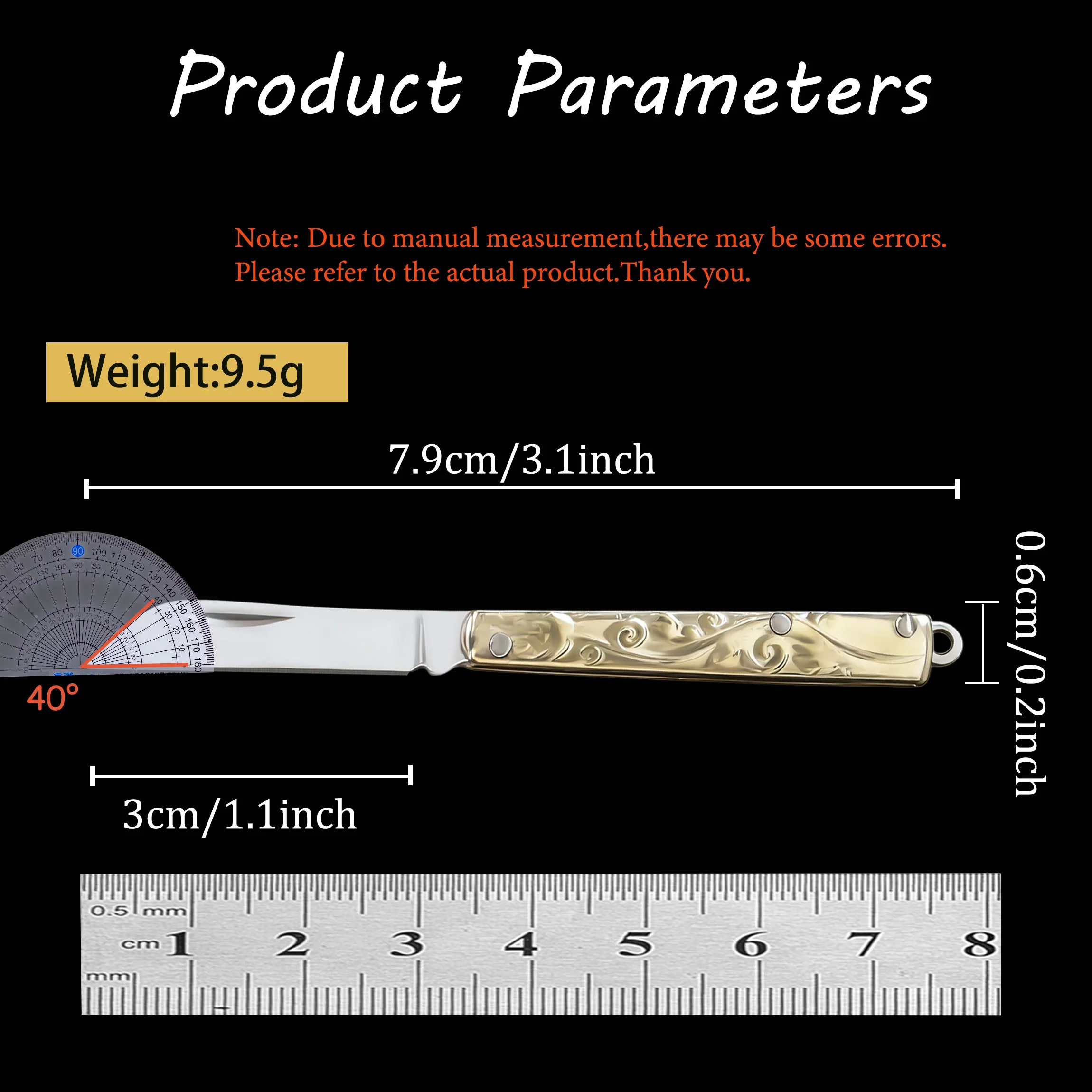 1/2/3/4/5/6PCS,Mini Folding Knife, Parcel Opener with Lanyard Hole, Portable EDC Craft Tool for Package & Envelope Opening
