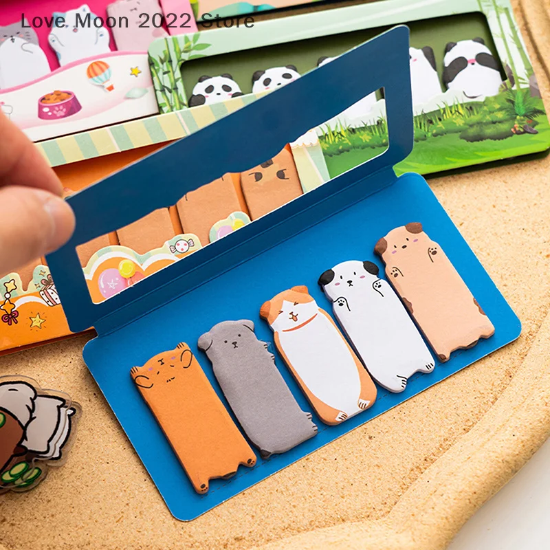 150 แผ่นน่ารักการ์ตูนสัตว์รูปพิเศษ Sticky Notes Creative Kawaii Mini N ครั้ง Sticky Notes เครื่องเขียนอุปกรณ์โรงเรียน