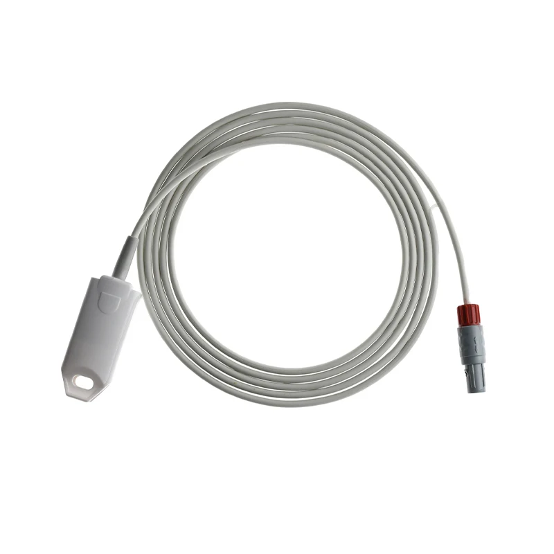 

Детский зажим для пальца, зажим для ушей, силиконовый длинный кабель, датчик кислорода Spo2, многоразовый датчик Spo2 для Healforcecreative, 5-контактный монитор для пациентов