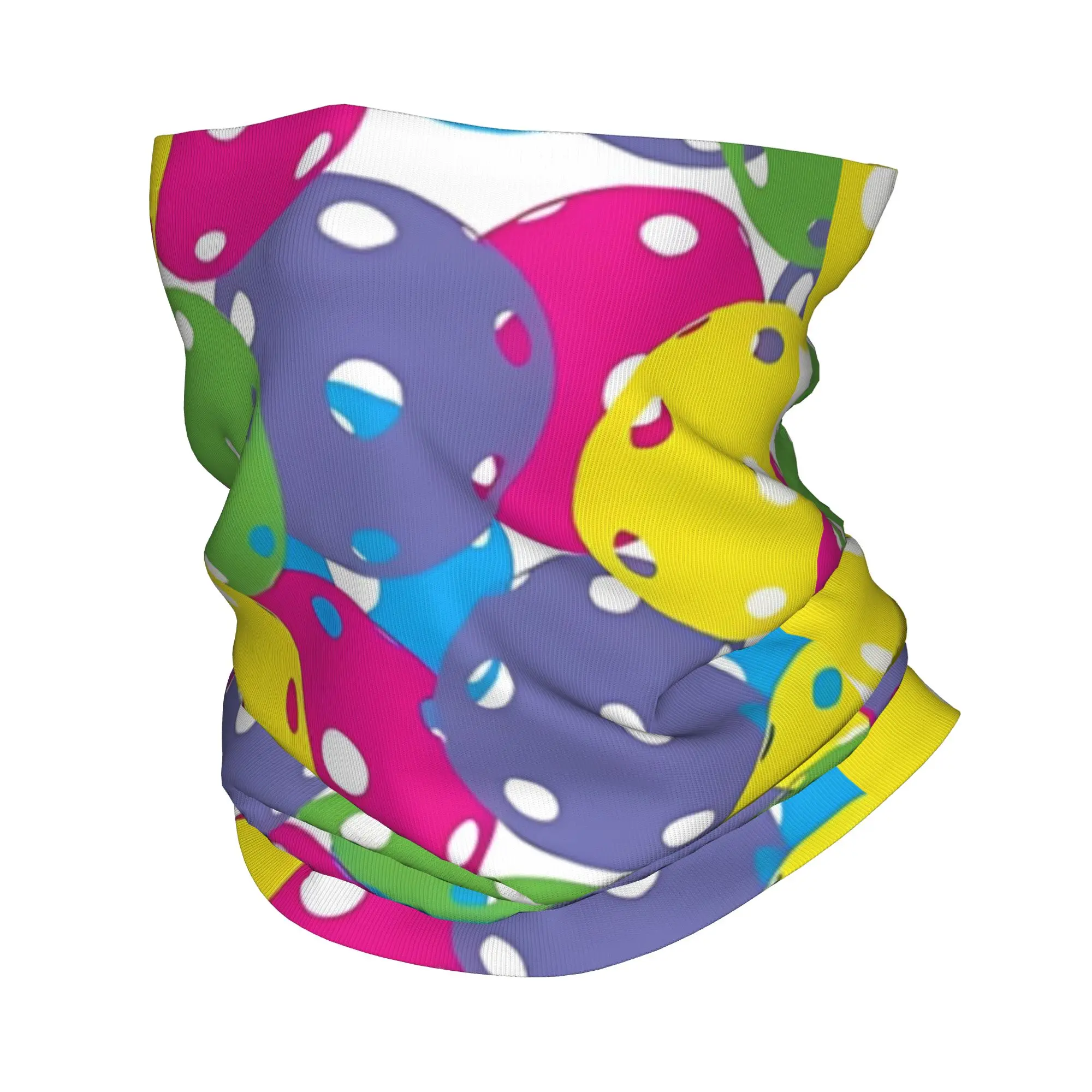 

Balls Mix Colorful Pattern Bandana Cover Club Pickleball Ball Face Mask Multi-use AdultWashable Neckerchief