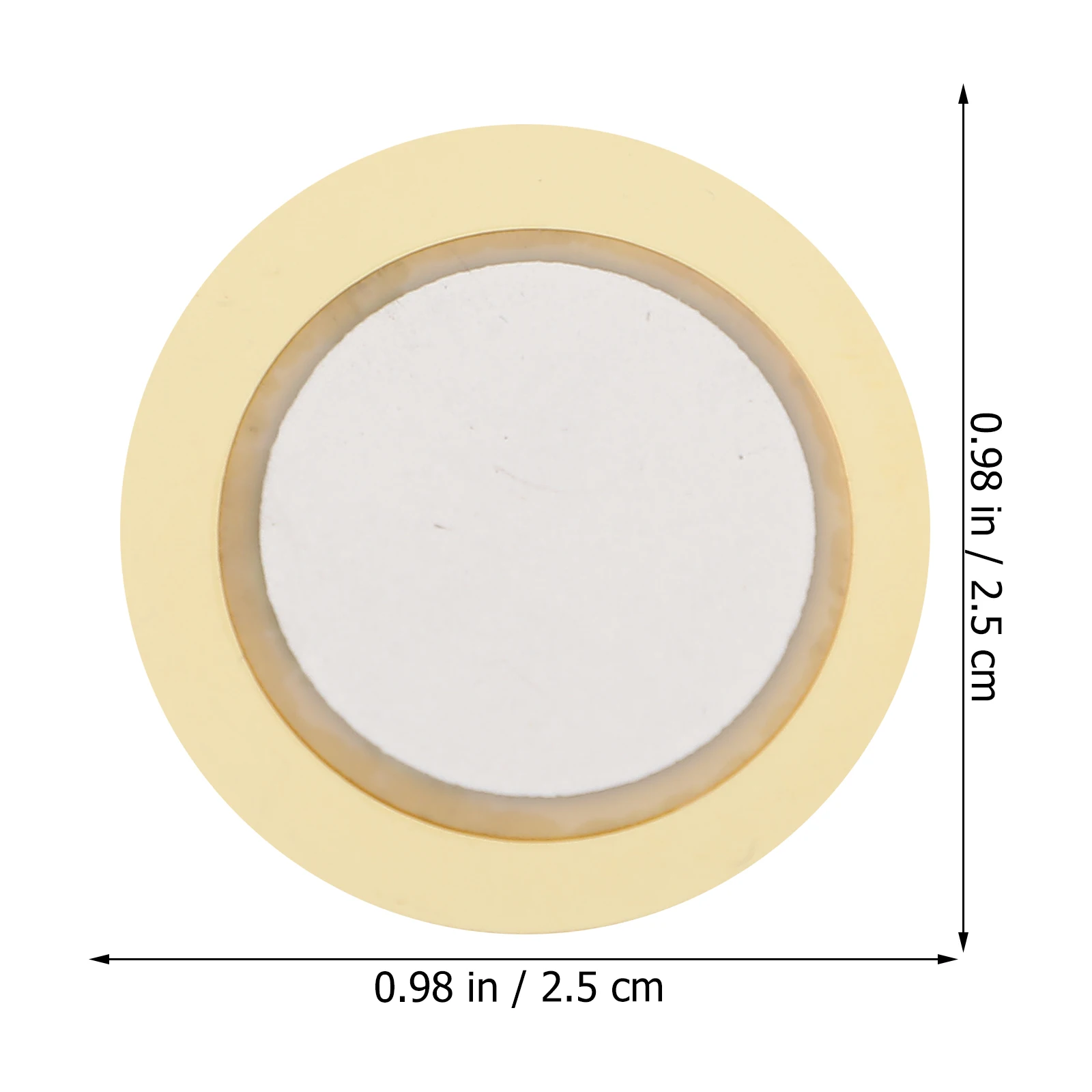 50 Stück Trommelauslöser 27 mm Summer Kupferfolie Akustikwandler Pickup Zubehör Piezo-Scheiben Dichtung Kupfer Piezo-Scheiben
