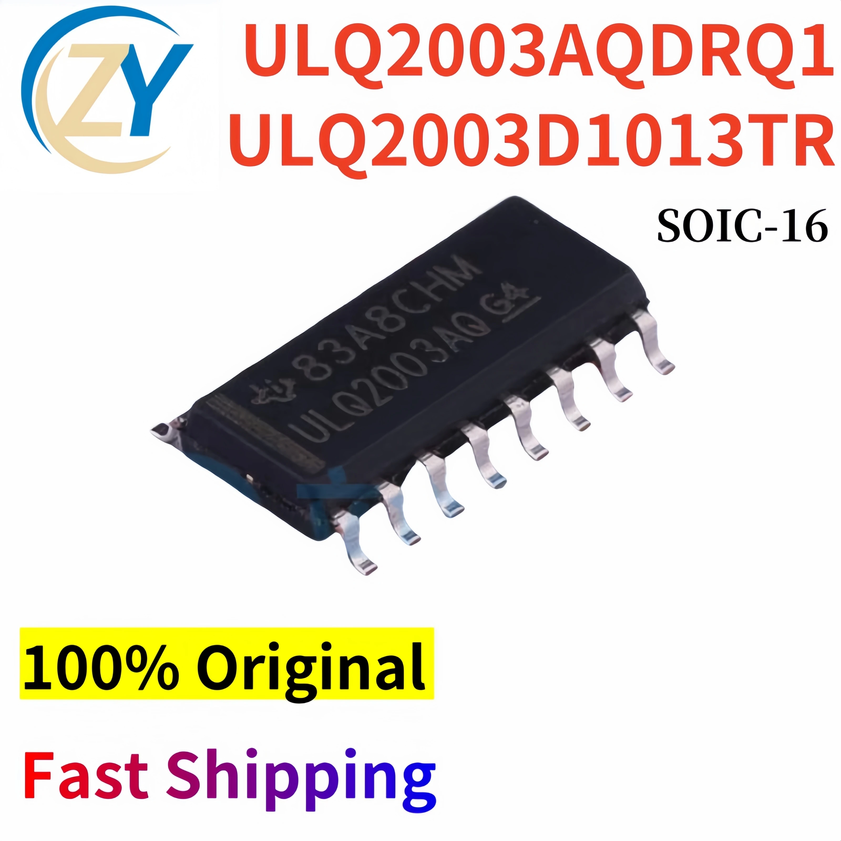 

(5pcs) ULQ2003 ULQ2003AQDRQ1 Transistors ULQ2003D1013TR SOIC-16 100% Original & In Stock