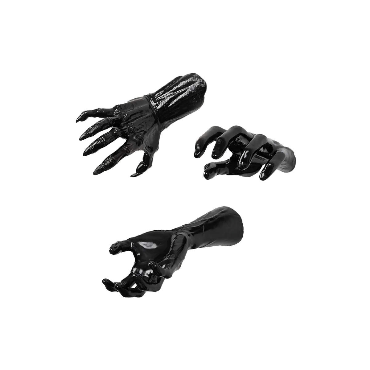 Halloween Decorations Indoor Wall Mounted Life-Sized Creepy Reaching Hands, Pack of 3 Horror Hands for Wall Decorations