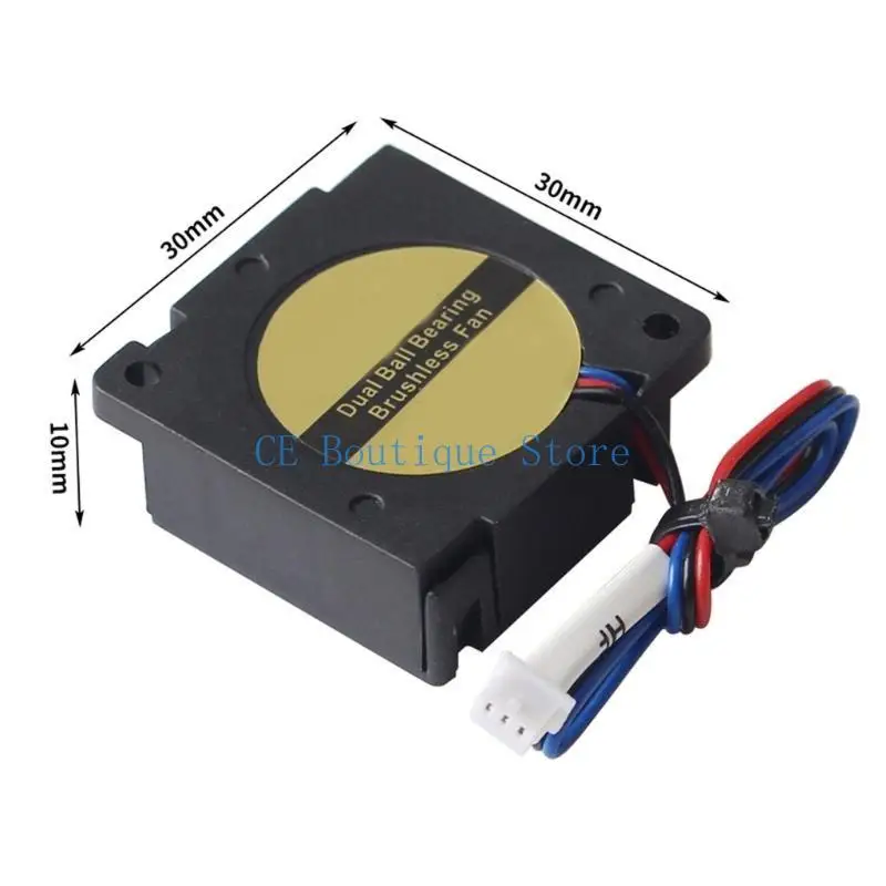 652F SV08 24V مروحة تبريد هادئة للطابعات ثلاثية الأبعاد والأجهزة الإلكترونية 30x30x10mm