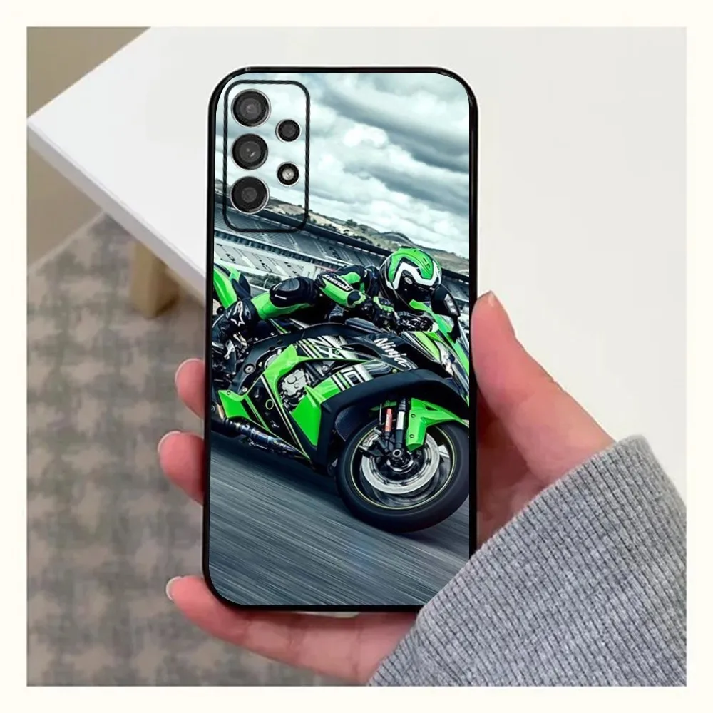 Motorcycle H2 Hr2 Phone Case For Samsung Galaxy A20,A21s,A22,A31,A32,A52,A53,A72,73,A80,A91 K-KawasakiS Soft Black Cover