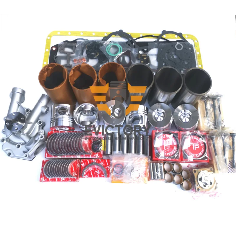 For TOYOTA 11Z rebuild overhaul kit + water pump + oil pump + valves forklift