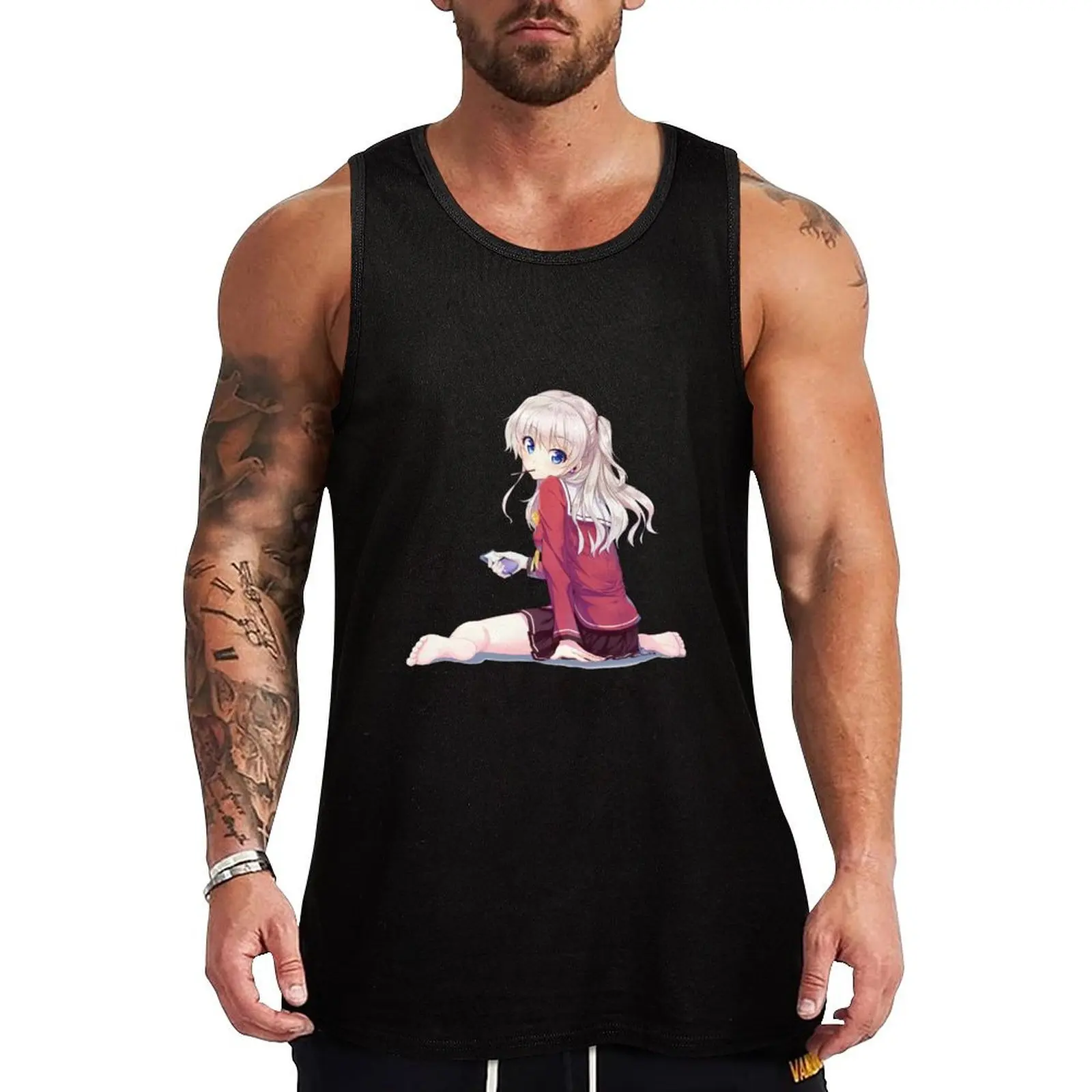 Nao Tomori - Charlotte Tank Top mens designer clothes Gym t-shirt man T-shirt male t-shirt Men's